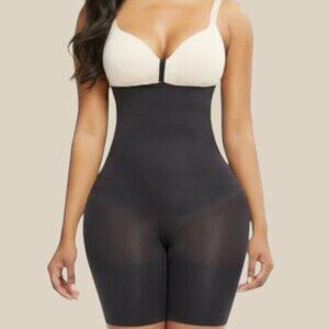 🖤 Sheer Mesh High Waist Shapewear Panty – Sculpted Fit & Streamlined Silhouette